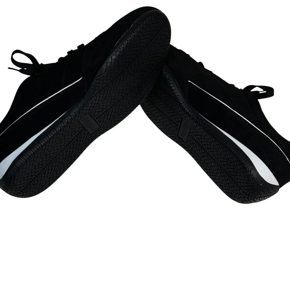 FUBU Mens Low‎ Top Sneakers Black White Memory Foam Size 13 LMNFB40SC004
